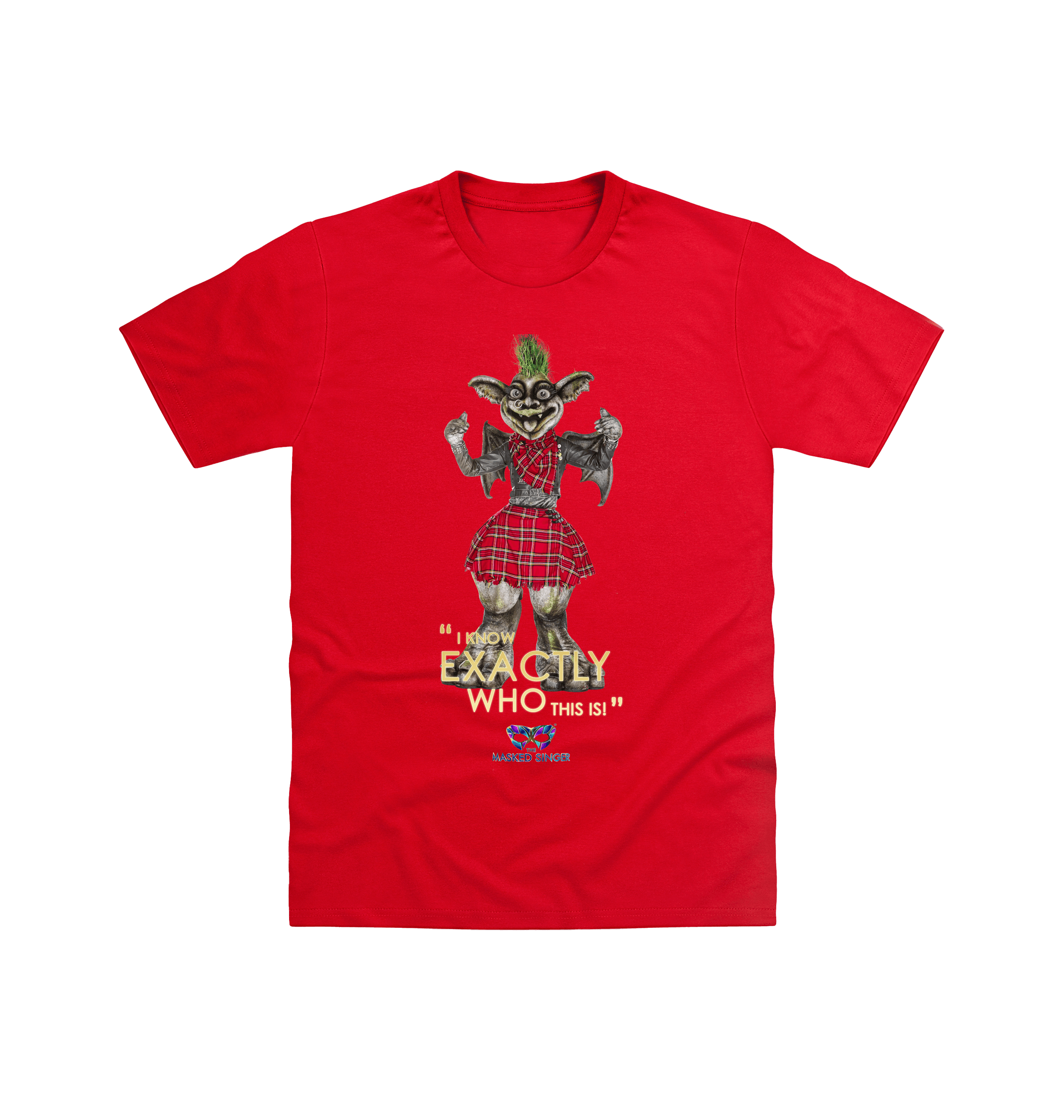 Red Printed T-shirt Front